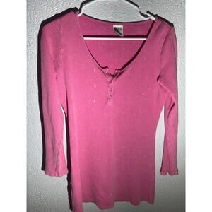 Victoria’s Secret PINK Waffle Knit Henley Bodycon Dress - Size M